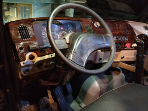 Tan with wood grain. Manual Dashboard in Fiberglass